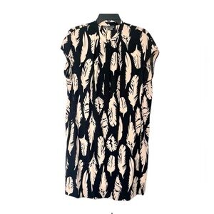 VINCE silk dress with extended cap sleeves